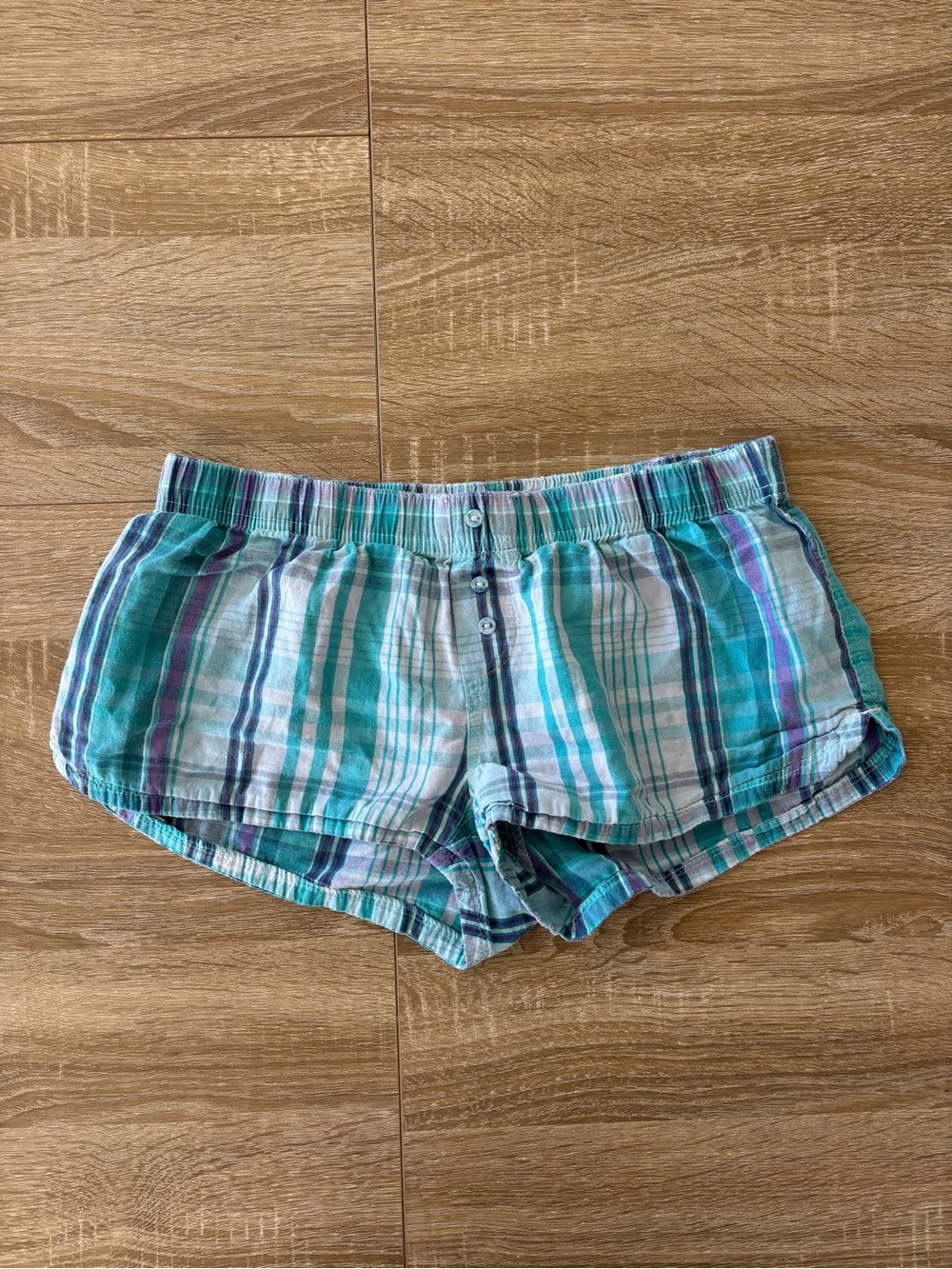 Aeropostale Vintage Y2K Low Rise Plaid Shorts size XS